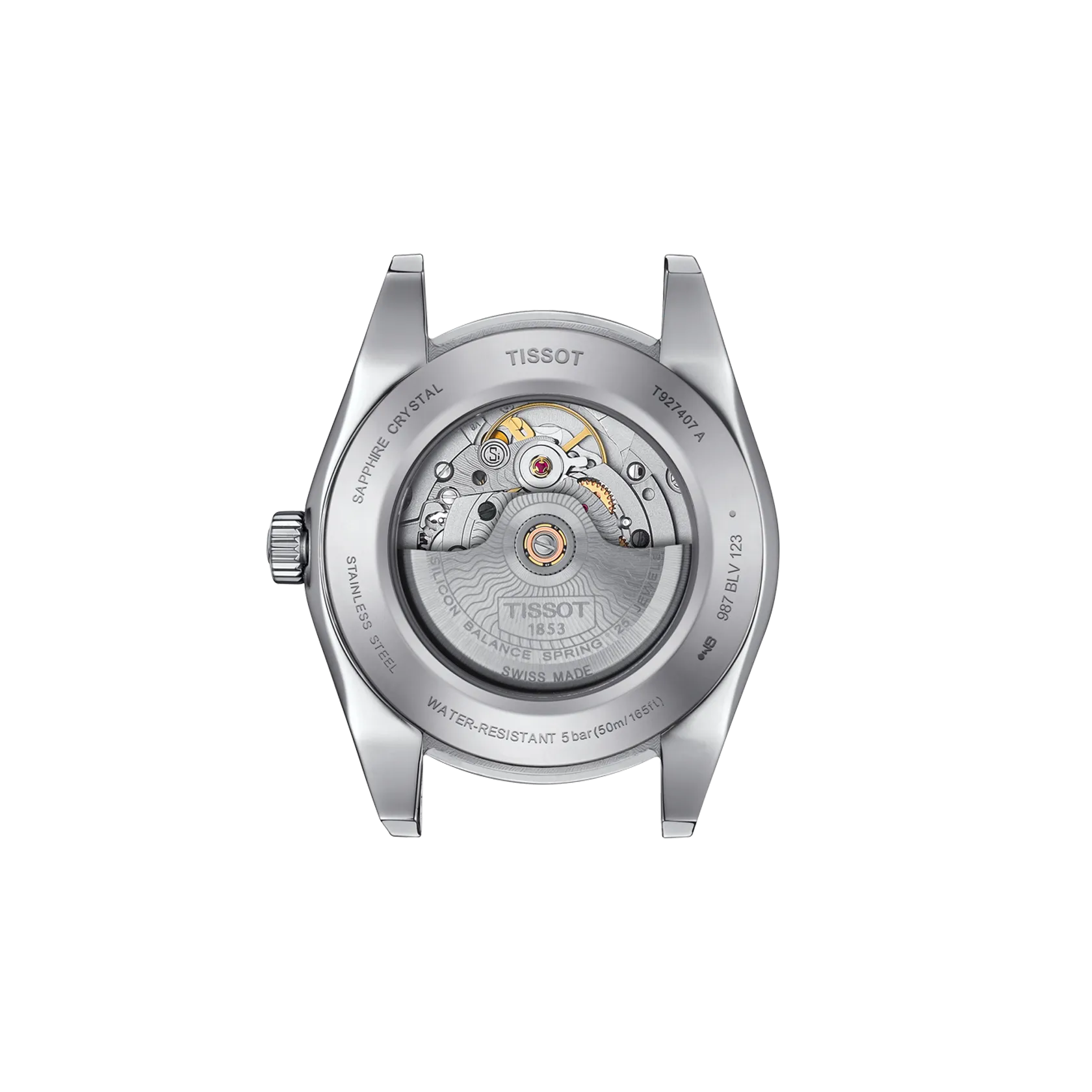 Tissot Gentleman Powermatic 80 Silicium Solid 18K Gold bezel T9274074604100