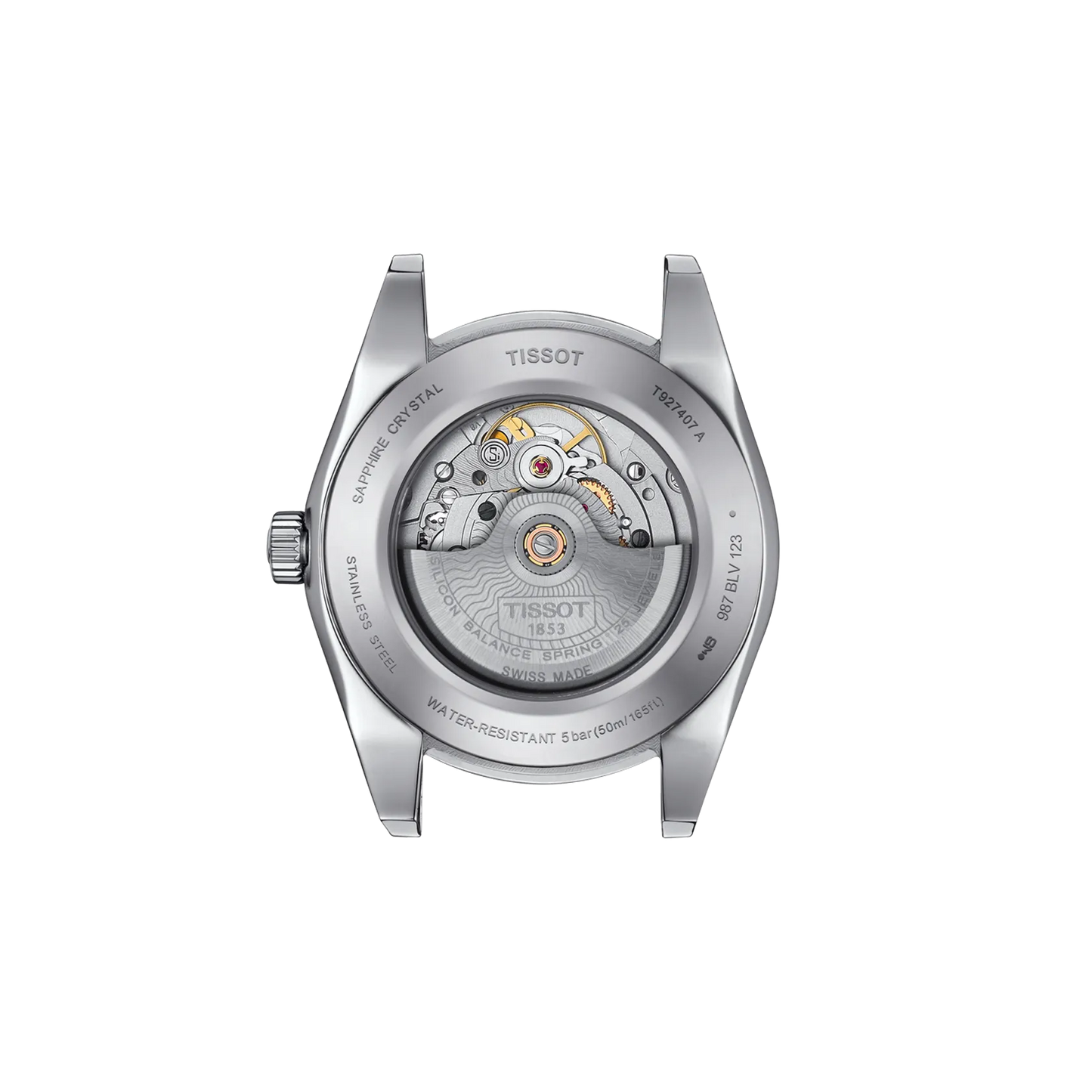 Tissot Gentleman Powermatic 80 Silicium Solid 18K Gold bezel T9274074604100