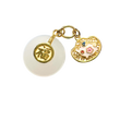 24K Chinese Zodiac Hetian Jade Gold Charm (Pig)