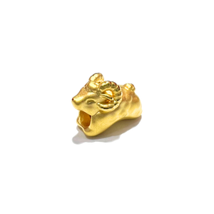 24 Gold Chinese Zodiac Charm (Goat)