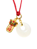 24K Hetian Jade Necklaces (Lion Dance)