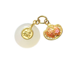 24K Chinese Zodiac Hetian Jade Gold Charm (Tiger)
