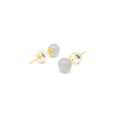 24K Gold Hetian Jade Earring