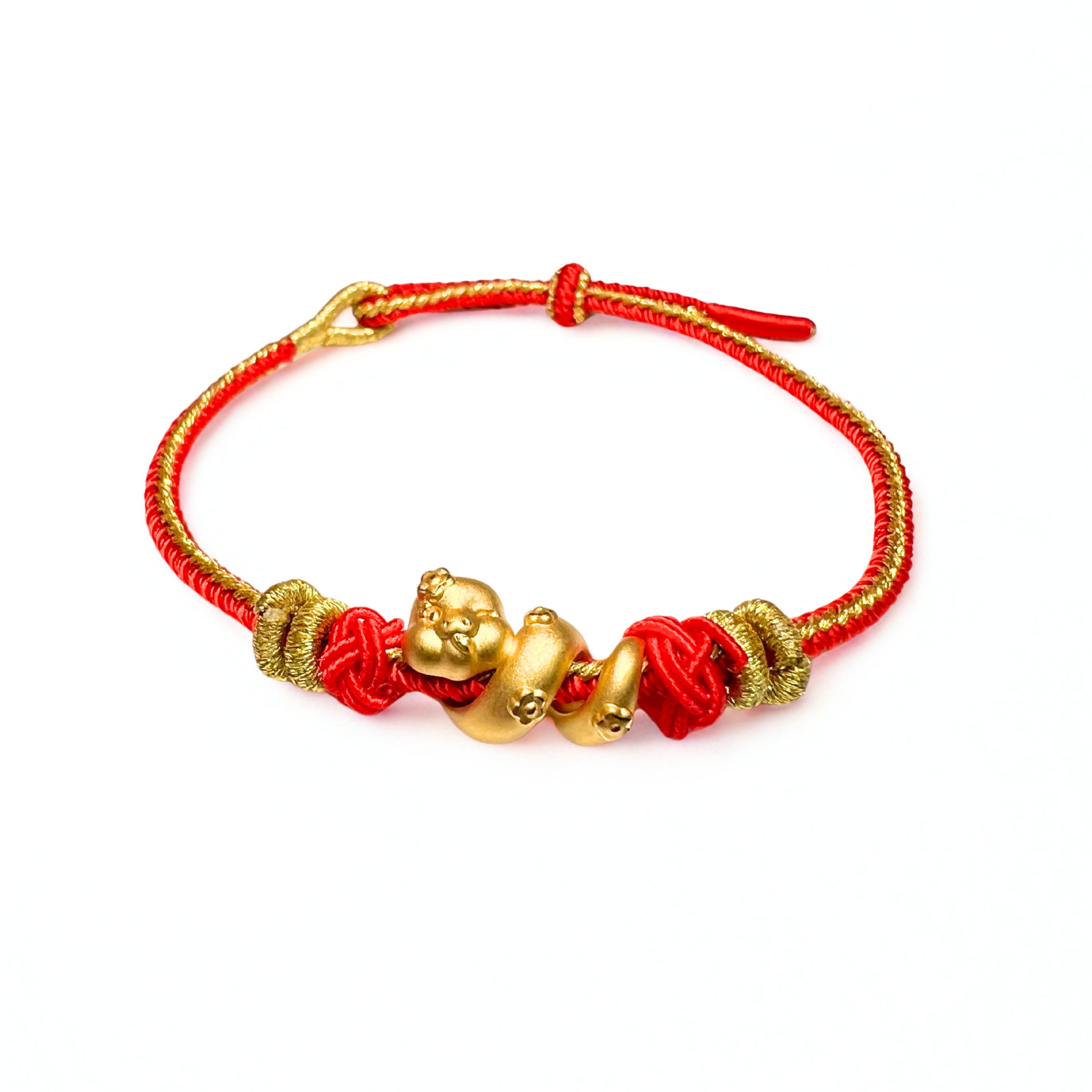 24K Gold Bracelet Chinese Zodiac (Snake)