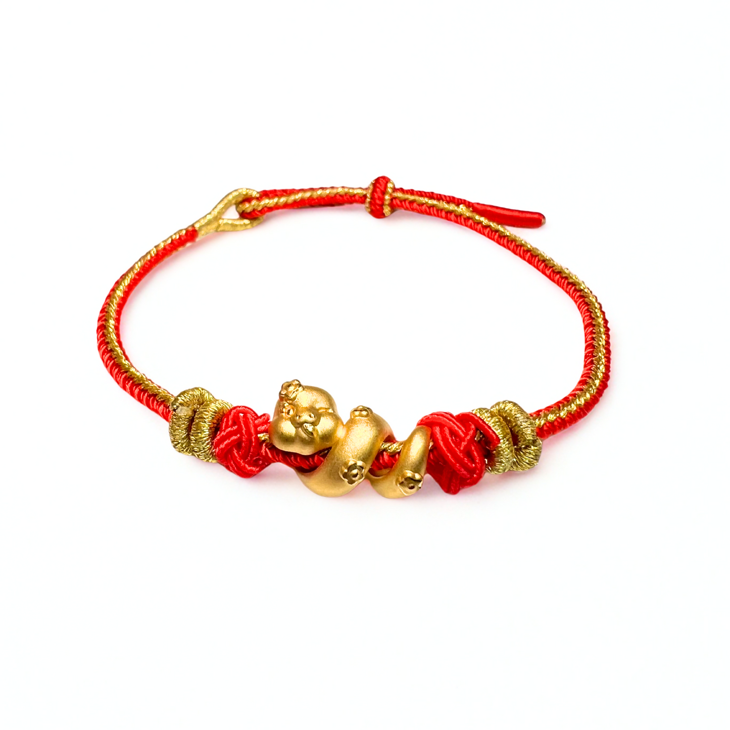 24K Gold Bracelet Chinese Zodiac (Snake)