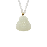 24K Hetian Jade Necklaces (Laughing Buddha)