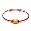 24K Gold Barrel Bead Bracelet