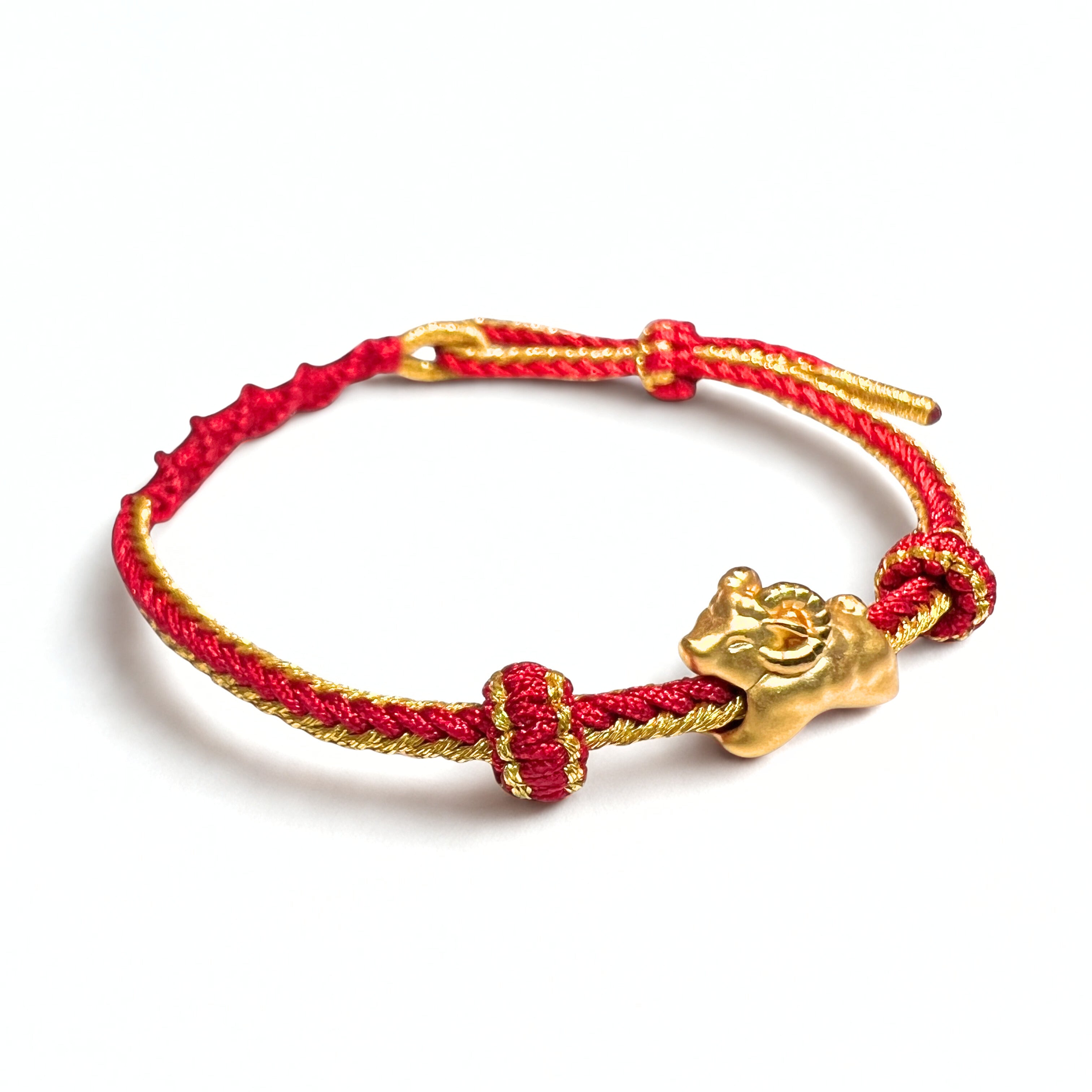 24K Gold Bracelet Chinese Zodiac (Goat)