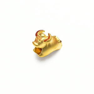 24K Gold Chinese Zodiac Charm (Ox)