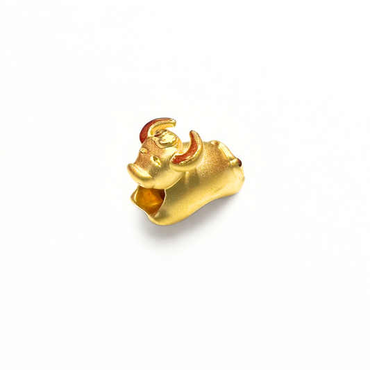 24K Gold Chinese Zodiac Charm (Ox)