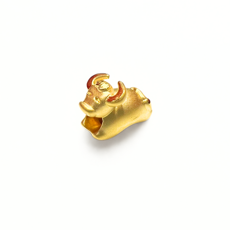 24K Gold Chinese Zodiac Charm (Ox)