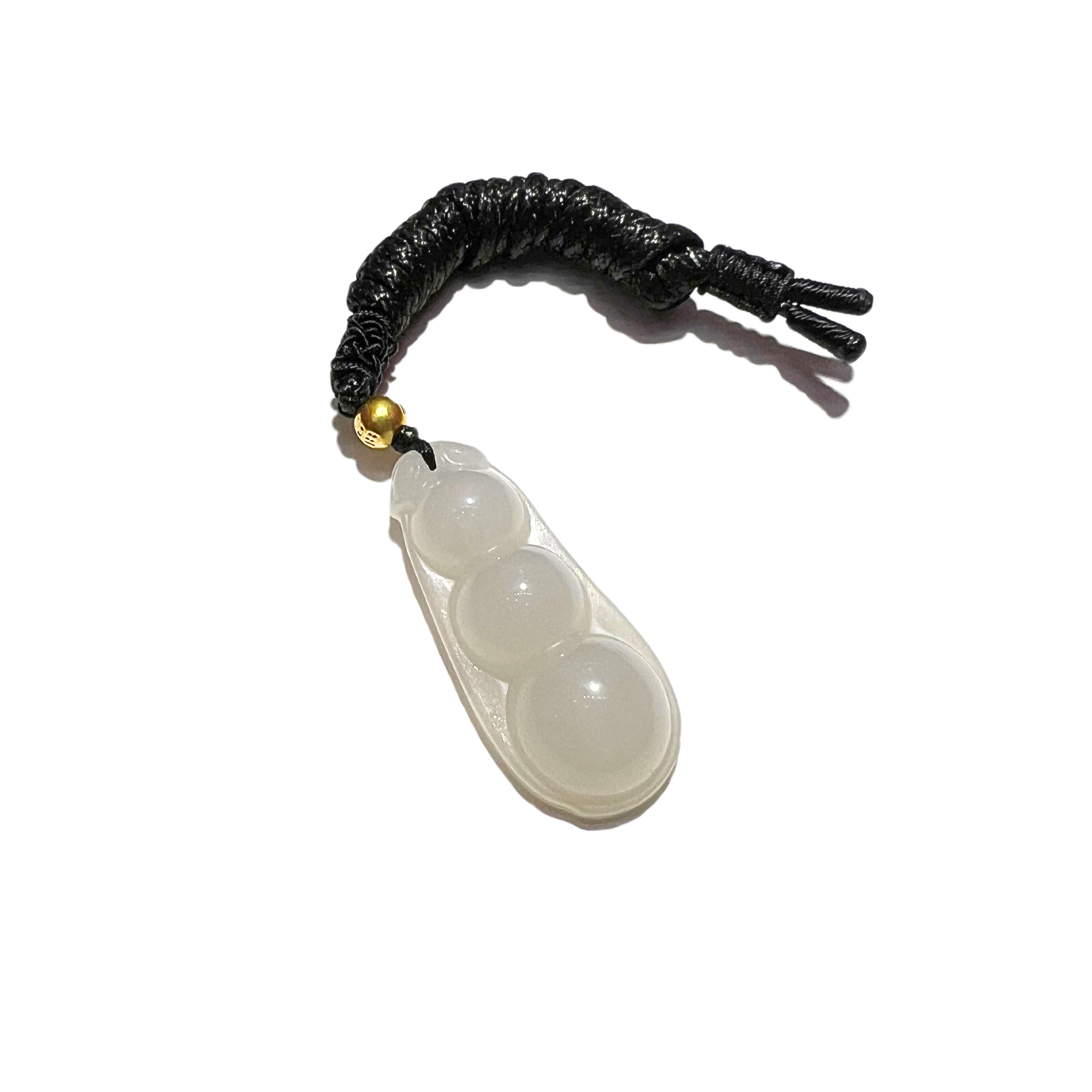 24K Hetian Jade Necklace (Bean)