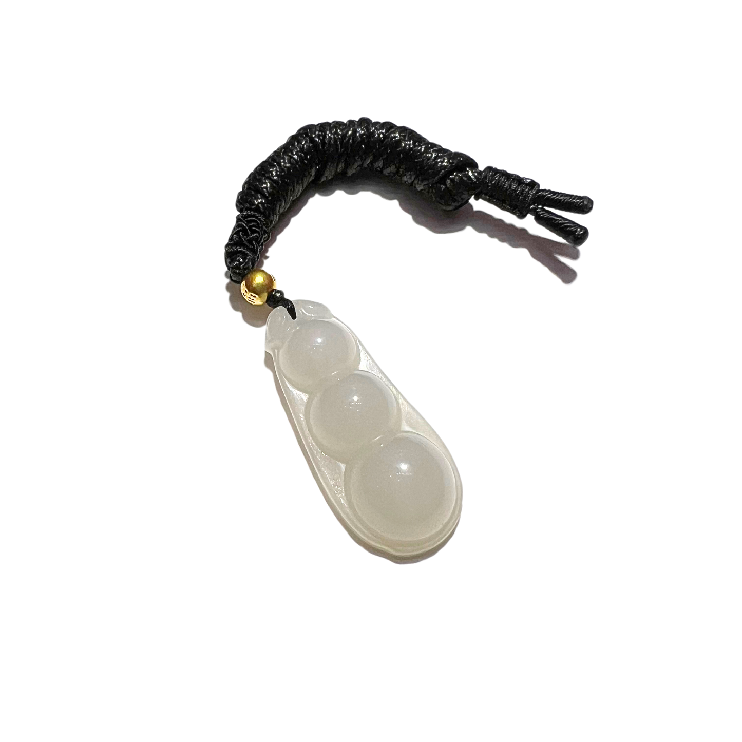 24K Hetian Jade Necklace (Bean)