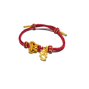 24 Gold Bracelet Chinese Zodiac(Snake)