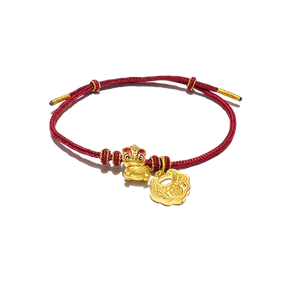 24 Gold Bracelet (Lion Dance, Lucky Charm))