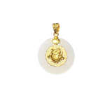 24K Hetian Jade Zodiac Pendant (Goat)