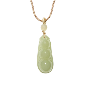 24K Hetian Jade Necklaces (Bean)