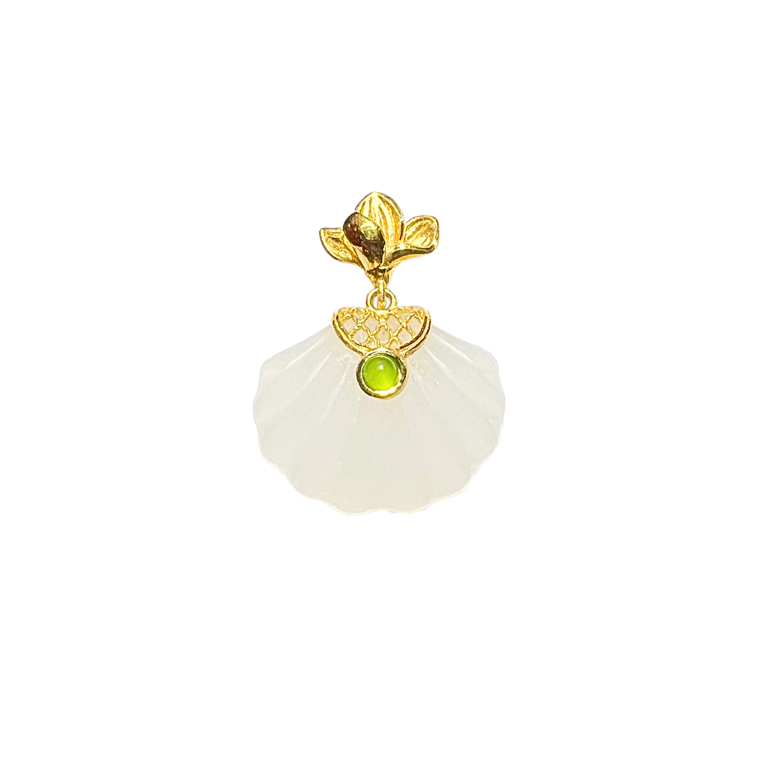 24K Hetian Jade Pendant (Shell)