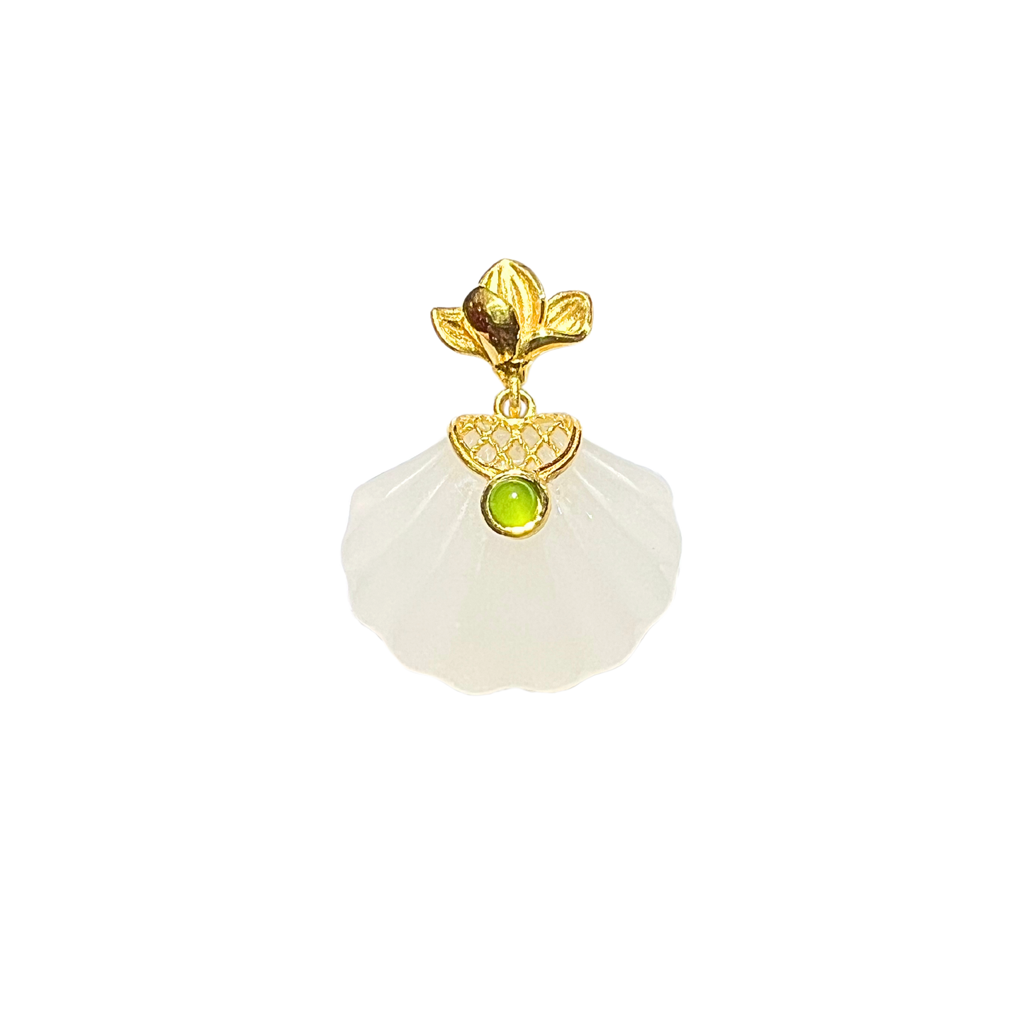 24K Hetian Jade Pendant (Shell)