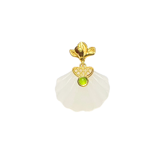 24K Hetian Jade Pendant (Shell)