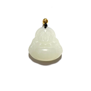 24K Hetian Jade Necklaces (Laughing Buddha)