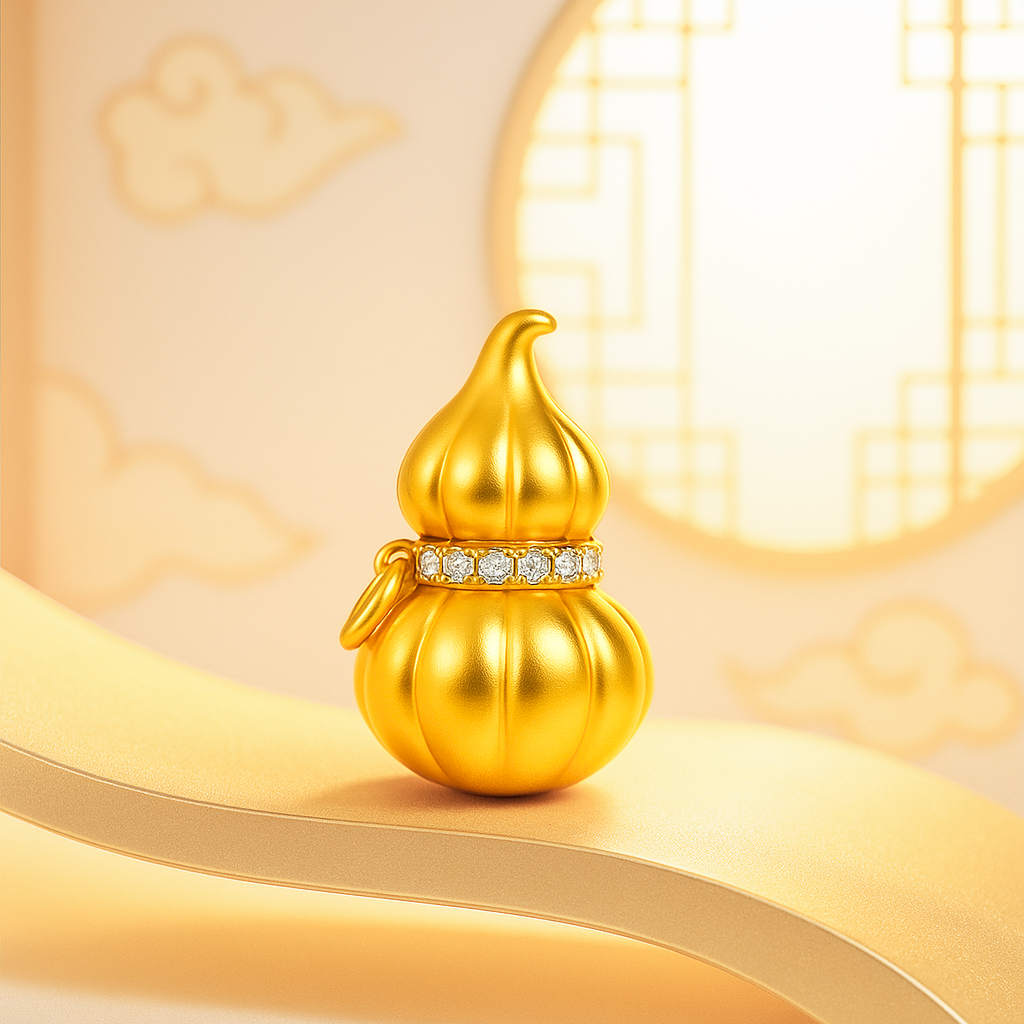 24K Gold Charm (Calabash)