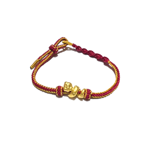 24 Gold Bracelet Chinese Zodiac (Snake)