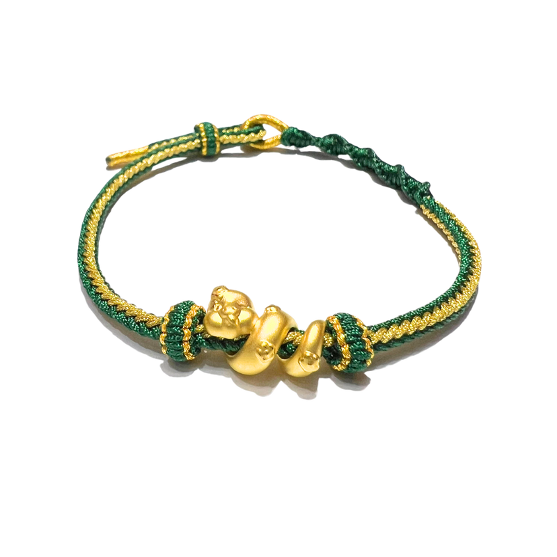 24 Gold Bracelet Chinese Zodiac (Snake)