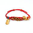 24K Gold Bracelet Chinese Zodiac (Snake, Lucky Charm)