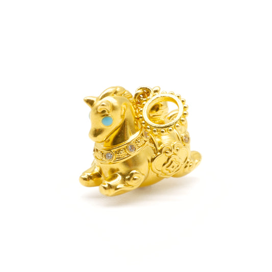 24k Gold Zodiac Horse Charm