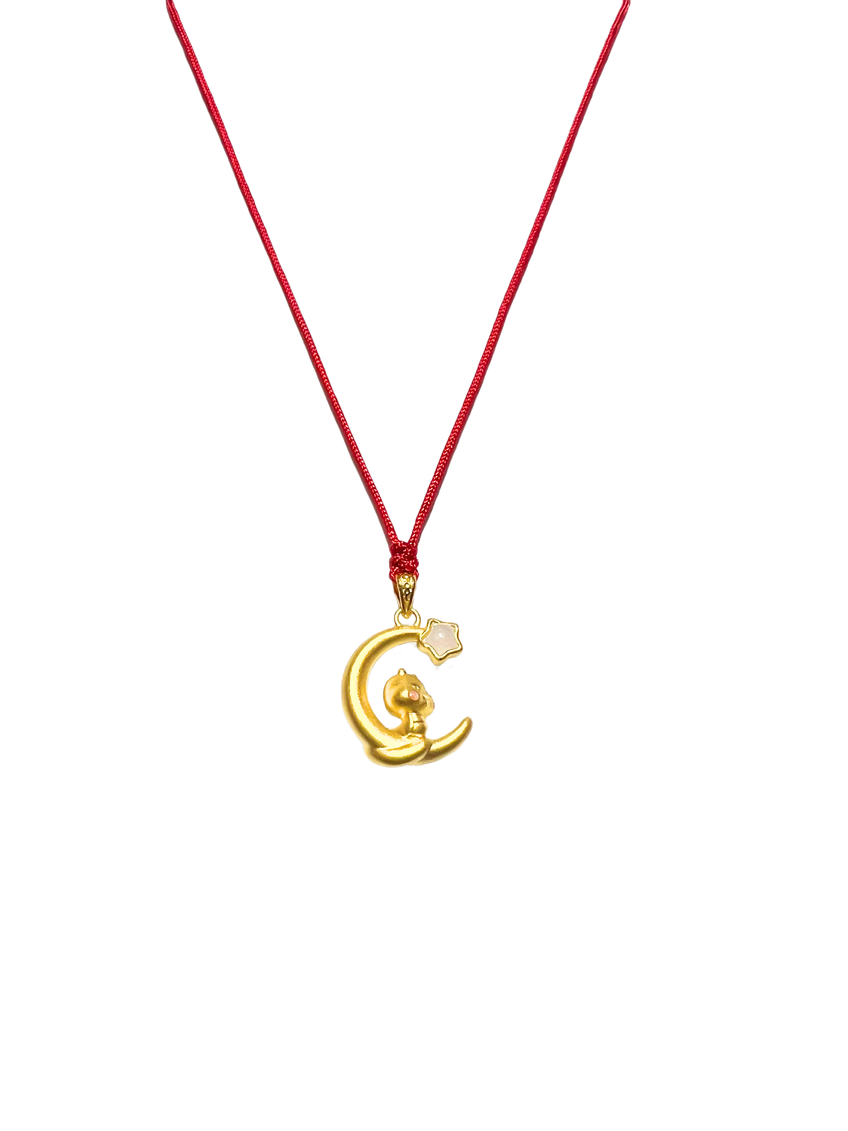 24K Hetian Jade Chinese Zodiac Necklace (Snake)