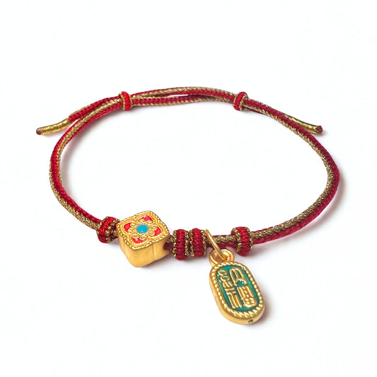 24K Gold Blessing Charm Bracelet