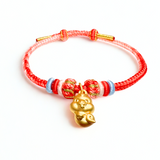 24K Gold Bracelet Chinese Zodiac (Snake)
