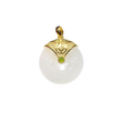 24K Hetian Jade Pendant (Peace Buckle)