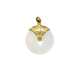 24K Hetian Jade Pendant (Peace Buckle)