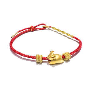 24 Gold Bracelet Chinese Zodiac (Ox)