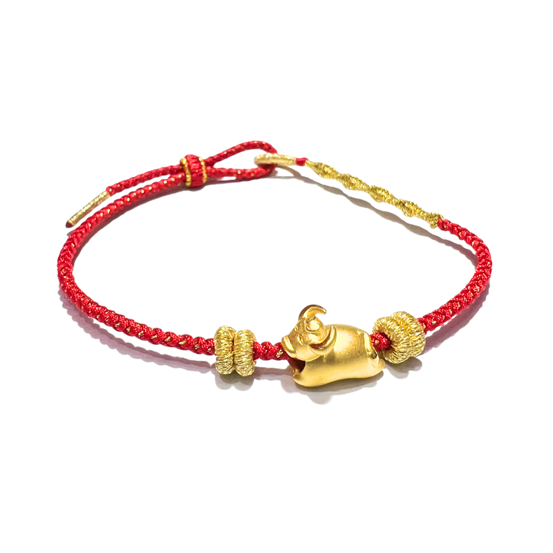 24 Gold Bracelet Chinese Zodiac (Ox)