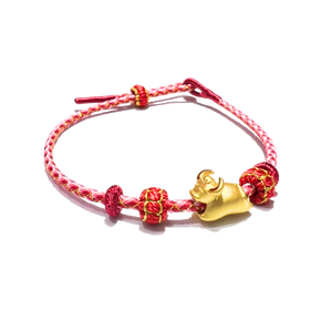 24 Gold Bracelet Chinese Zodiac (Ox)
