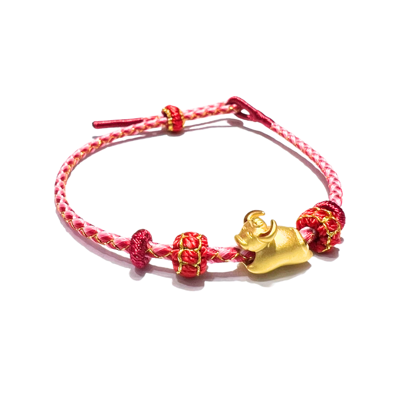 24 Gold Bracelet Chinese Zodiac (Ox)