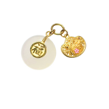 Chinese Zodiac Hetian Jade Gold Charm (Rat)