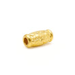24K Gold Cloud Pattern Barrel Charm