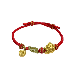 24 Gold Bracelet (Dragon, Lucky charm)