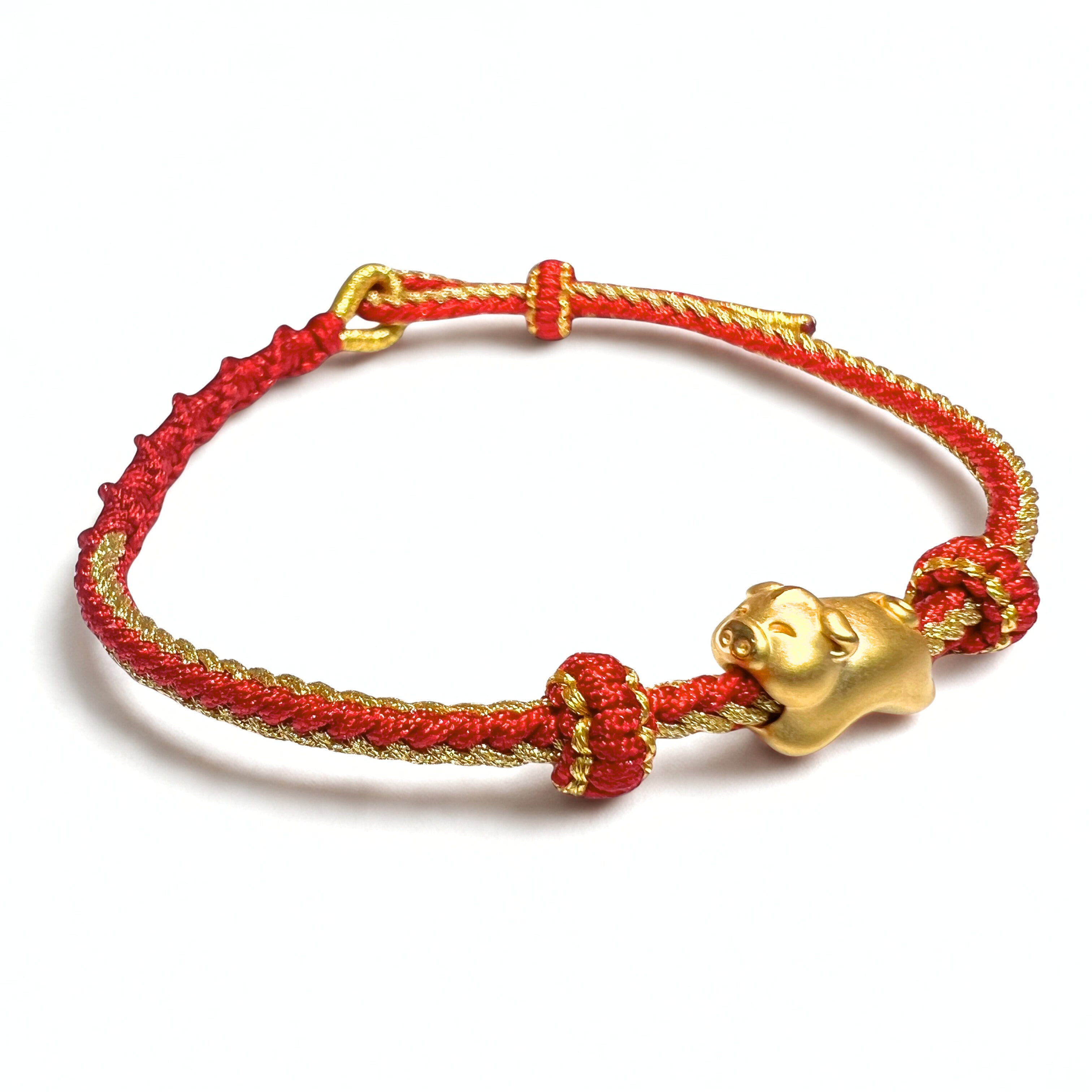 24K Gold Bracelet Chinese Zodiac (Pig)