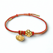 24K Gold Bracelet (Sycee, Four Leaf Clover)