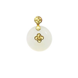 24K Hetian Jade Pendant (Peace buckle)