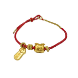 24 Gold Bracelet (Money bag, Lucky charm)