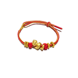 24 Gold Bracelet Chinese Zodiac (Snake)