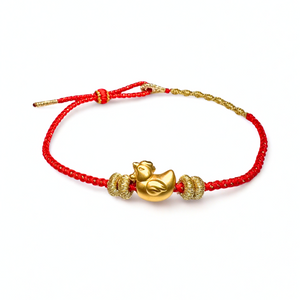 24K Gold Bracelet Chinese Zodiac (Rooster)