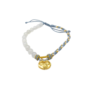 24 Gold Bracelet (Hetian Jade, lucky charm)