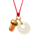 24K Hetian Jade Necklaces (Lion Dance)